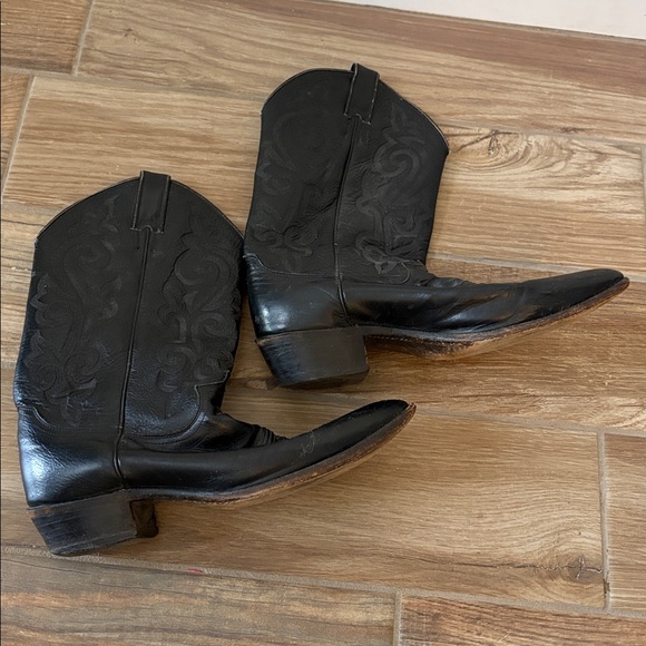 Justin Boots Other - Justin Mens boots sz 10.5 D Style 1434 Western leather rodeo mid calf Black